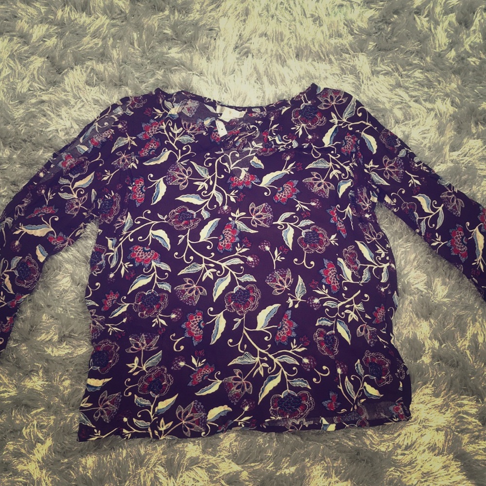 🆕Cold shoulder printed blouse